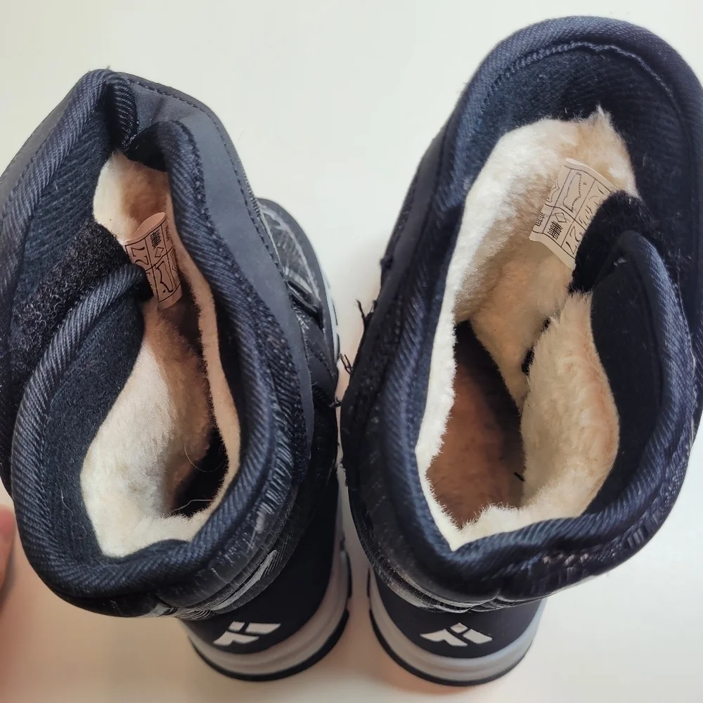 Mishansha Black Waterproof Snowboots Unisex Size 10 Toddlers 27 Euro